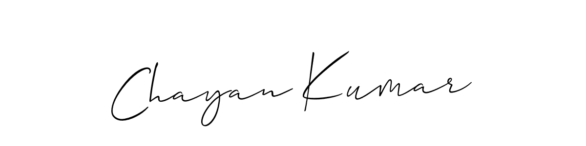 Also You can easily find your signature by using the search form. We will create Chayan Kumar name handwritten signature images for you free of cost using Allison_Script sign style. Chayan Kumar signature style 2 images and pictures png
