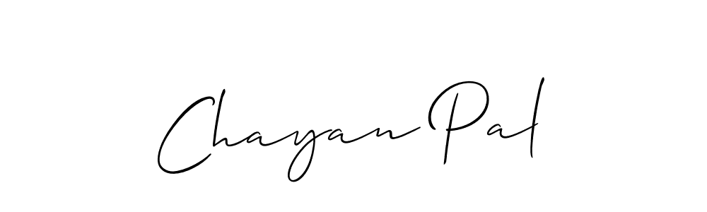 Design your own signature with our free online signature maker. With this signature software, you can create a handwritten (Allison_Script) signature for name Chayan Pal. Chayan Pal signature style 2 images and pictures png