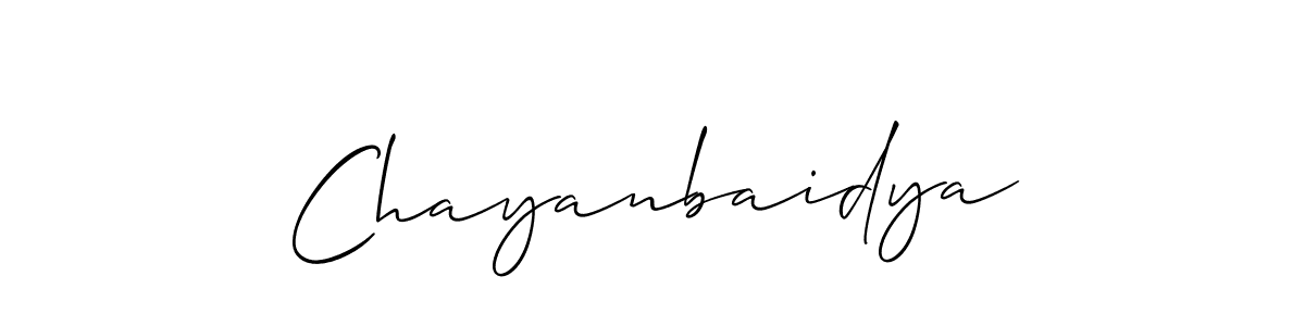 Make a beautiful signature design for name Chayanbaidya. Use this online signature maker to create a handwritten signature for free. Chayanbaidya signature style 2 images and pictures png