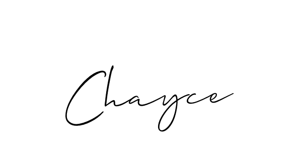 How to make Chayce name signature. Use Allison_Script style for creating short signs online. This is the latest handwritten sign. Chayce signature style 2 images and pictures png