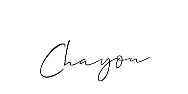 Best and Professional Signature Style for Chayon. Allison_Script Best Signature Style Collection. Chayon signature style 2 images and pictures png