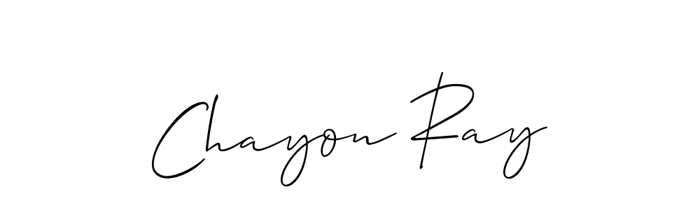 It looks lik you need a new signature style for name Chayon Ray. Design unique handwritten (Allison_Script) signature with our free signature maker in just a few clicks. Chayon Ray signature style 2 images and pictures png