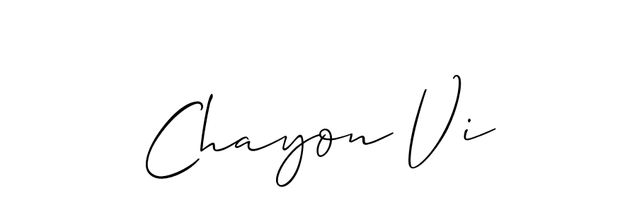 Once you've used our free online signature maker to create your best signature Allison_Script style, it's time to enjoy all of the benefits that Chayon Vi name signing documents. Chayon Vi signature style 2 images and pictures png