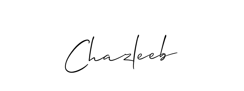 You should practise on your own different ways (Allison_Script) to write your name (Chazleeb) in signature. don't let someone else do it for you. Chazleeb signature style 2 images and pictures png