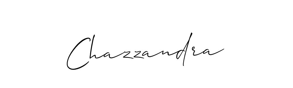 Allison_Script is a professional signature style that is perfect for those who want to add a touch of class to their signature. It is also a great choice for those who want to make their signature more unique. Get Chazzandra name to fancy signature for free. Chazzandra signature style 2 images and pictures png