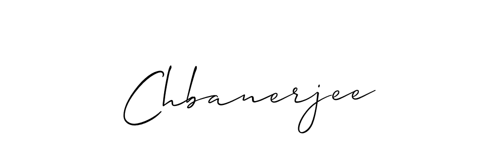 Design your own signature with our free online signature maker. With this signature software, you can create a handwritten (Allison_Script) signature for name Chbanerjee. Chbanerjee signature style 2 images and pictures png