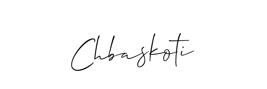 How to make Chbaskoti name signature. Use Allison_Script style for creating short signs online. This is the latest handwritten sign. Chbaskoti signature style 2 images and pictures png