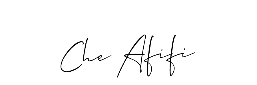 How to make Che Afifi signature? Allison_Script is a professional autograph style. Create handwritten signature for Che Afifi name. Che Afifi signature style 2 images and pictures png