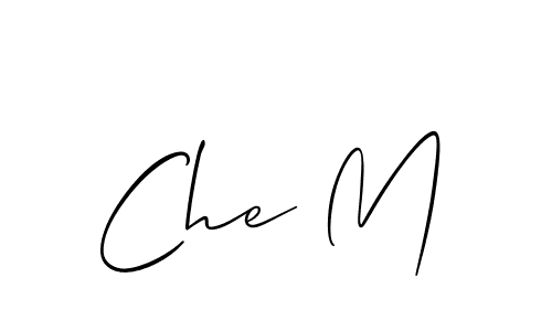 You should practise on your own different ways (Allison_Script) to write your name (Che M) in signature. don't let someone else do it for you. Che M signature style 2 images and pictures png