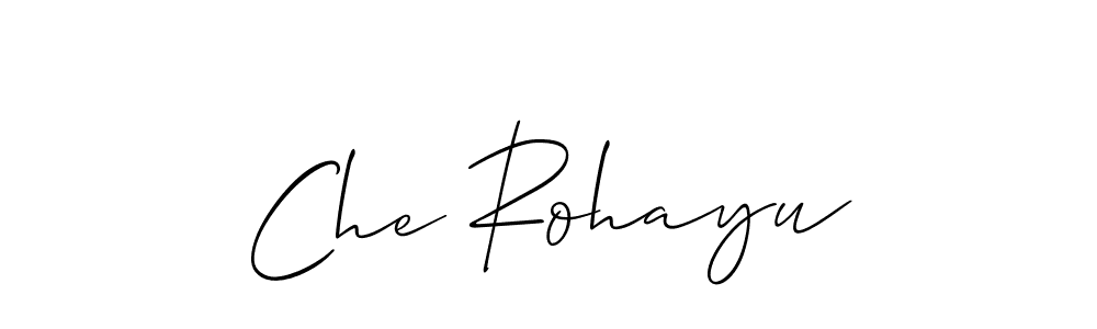 Also we have Che Rohayu name is the best signature style. Create professional handwritten signature collection using Allison_Script autograph style. Che Rohayu signature style 2 images and pictures png