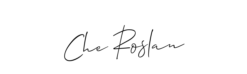 You can use this online signature creator to create a handwritten signature for the name Che Roslan. This is the best online autograph maker. Che Roslan signature style 2 images and pictures png