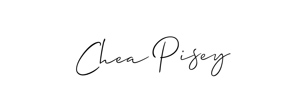 if you are searching for the best signature style for your name Chea Pisey. so please give up your signature search. here we have designed multiple signature styles  using Allison_Script. Chea Pisey signature style 2 images and pictures png