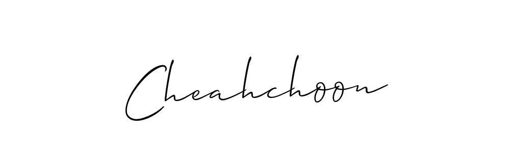 Also You can easily find your signature by using the search form. We will create Cheahchoon name handwritten signature images for you free of cost using Allison_Script sign style. Cheahchoon signature style 2 images and pictures png