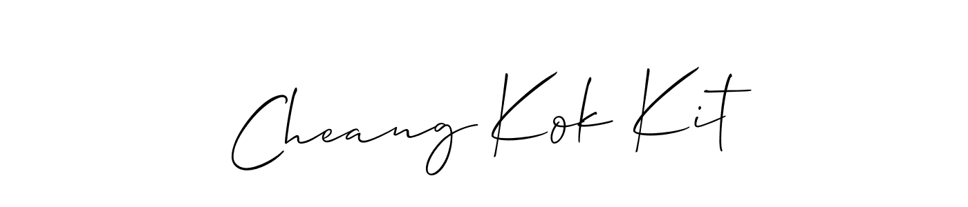 Check out images of Autograph of Cheang Kok Kit name. Actor Cheang Kok Kit Signature Style. Allison_Script is a professional sign style online. Cheang Kok Kit signature style 2 images and pictures png