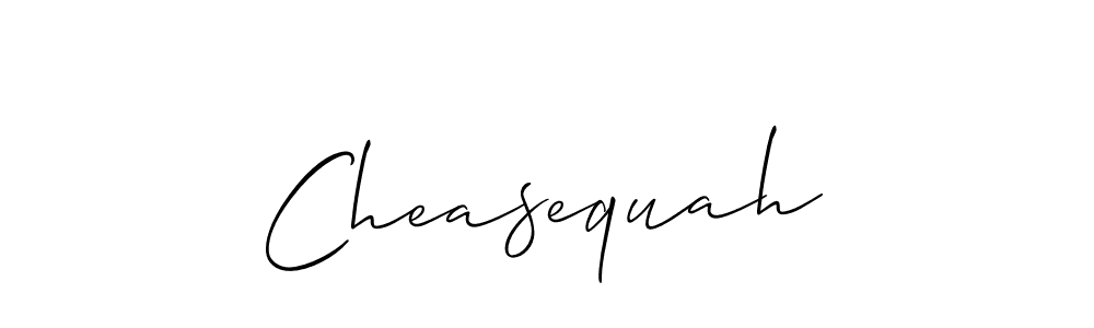 Best and Professional Signature Style for Cheasequah. Allison_Script Best Signature Style Collection. Cheasequah signature style 2 images and pictures png