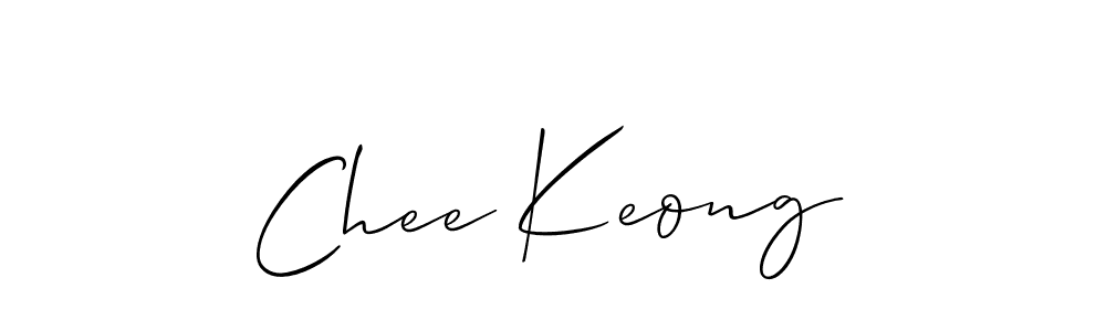 Also You can easily find your signature by using the search form. We will create Chee Keong name handwritten signature images for you free of cost using Allison_Script sign style. Chee Keong signature style 2 images and pictures png