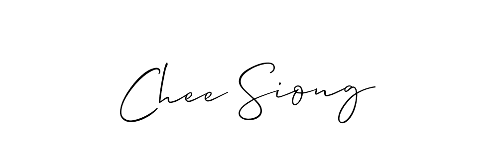 Make a beautiful signature design for name Chee Siong. Use this online signature maker to create a handwritten signature for free. Chee Siong signature style 2 images and pictures png