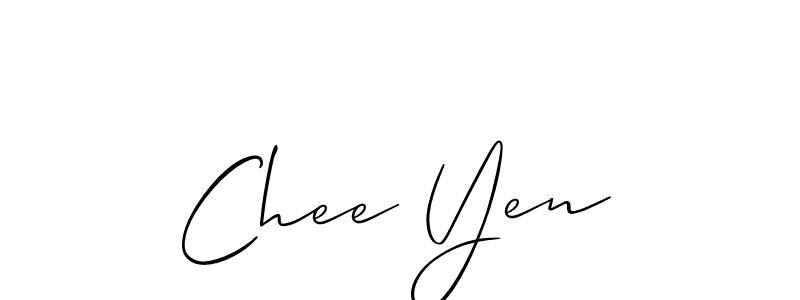 How to make Chee Yen signature? Allison_Script is a professional autograph style. Create handwritten signature for Chee Yen name. Chee Yen signature style 2 images and pictures png