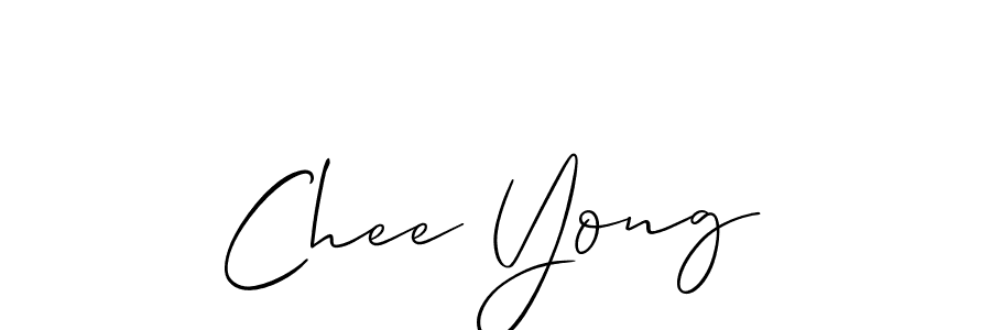 Make a beautiful signature design for name Chee Yong. With this signature (Allison_Script) style, you can create a handwritten signature for free. Chee Yong signature style 2 images and pictures png