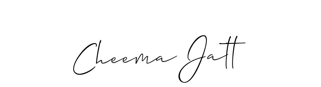 Allison_Script is a professional signature style that is perfect for those who want to add a touch of class to their signature. It is also a great choice for those who want to make their signature more unique. Get Cheema Jatt name to fancy signature for free. Cheema Jatt signature style 2 images and pictures png