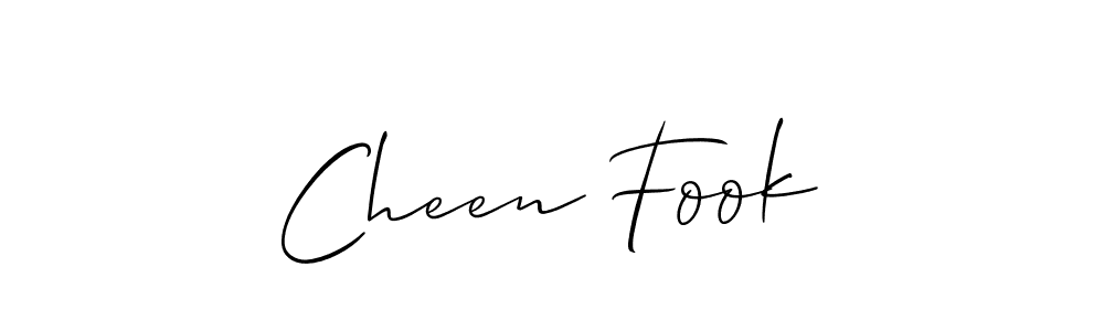 Create a beautiful signature design for name Cheen Fook. With this signature (Allison_Script) fonts, you can make a handwritten signature for free. Cheen Fook signature style 2 images and pictures png