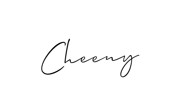 Make a beautiful signature design for name Cheeny. With this signature (Allison_Script) style, you can create a handwritten signature for free. Cheeny signature style 2 images and pictures png