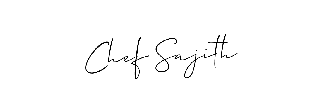 How to Draw Chef Sajith signature style? Allison_Script is a latest design signature styles for name Chef Sajith. Chef Sajith signature style 2 images and pictures png