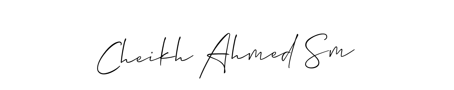 Also You can easily find your signature by using the search form. We will create Cheikh Ahmed Sm name handwritten signature images for you free of cost using Allison_Script sign style. Cheikh Ahmed Sm signature style 2 images and pictures png