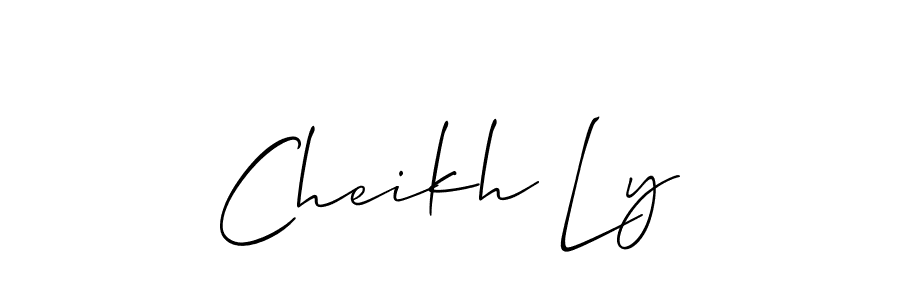 Make a beautiful signature design for name Cheikh Ly. With this signature (Allison_Script) style, you can create a handwritten signature for free. Cheikh Ly signature style 2 images and pictures png