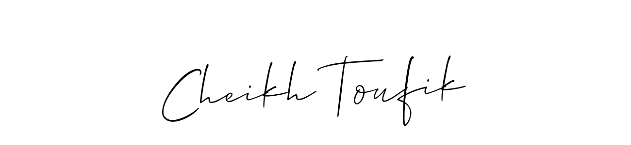 Best and Professional Signature Style for Cheikh Toufik. Allison_Script Best Signature Style Collection. Cheikh Toufik signature style 2 images and pictures png