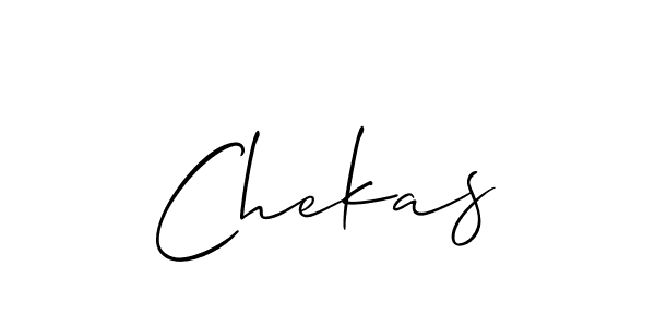 Create a beautiful signature design for name Chekas. With this signature (Allison_Script) fonts, you can make a handwritten signature for free. Chekas signature style 2 images and pictures png