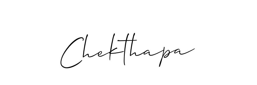 Once you've used our free online signature maker to create your best signature Allison_Script style, it's time to enjoy all of the benefits that Chekthapa name signing documents. Chekthapa signature style 2 images and pictures png