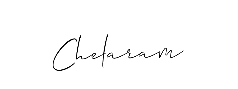 You should practise on your own different ways (Allison_Script) to write your name (Chelaram) in signature. don't let someone else do it for you. Chelaram signature style 2 images and pictures png