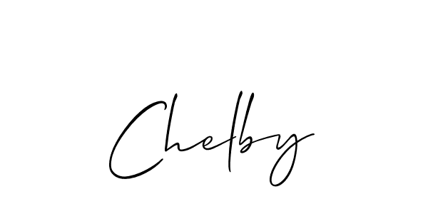 Allison_Script is a professional signature style that is perfect for those who want to add a touch of class to their signature. It is also a great choice for those who want to make their signature more unique. Get Chelby name to fancy signature for free. Chelby signature style 2 images and pictures png