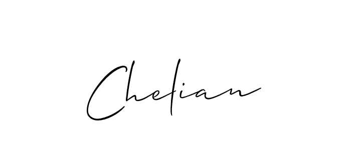 It looks lik you need a new signature style for name Chelian. Design unique handwritten (Allison_Script) signature with our free signature maker in just a few clicks. Chelian signature style 2 images and pictures png