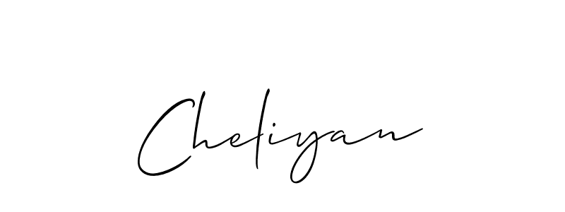 Best and Professional Signature Style for Cheliyan. Allison_Script Best Signature Style Collection. Cheliyan signature style 2 images and pictures png