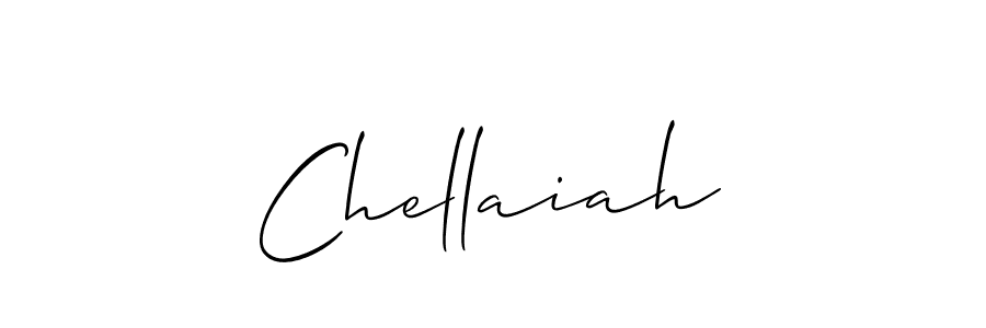 How to make Chellaiah signature? Allison_Script is a professional autograph style. Create handwritten signature for Chellaiah name. Chellaiah signature style 2 images and pictures png