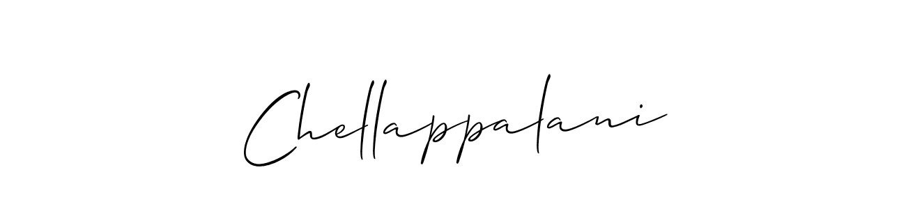 Chellappalani stylish signature style. Best Handwritten Sign (Allison_Script) for my name. Handwritten Signature Collection Ideas for my name Chellappalani. Chellappalani signature style 2 images and pictures png