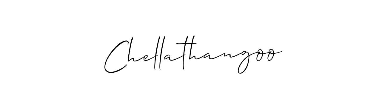 How to make Chellathangoo signature? Allison_Script is a professional autograph style. Create handwritten signature for Chellathangoo name. Chellathangoo signature style 2 images and pictures png