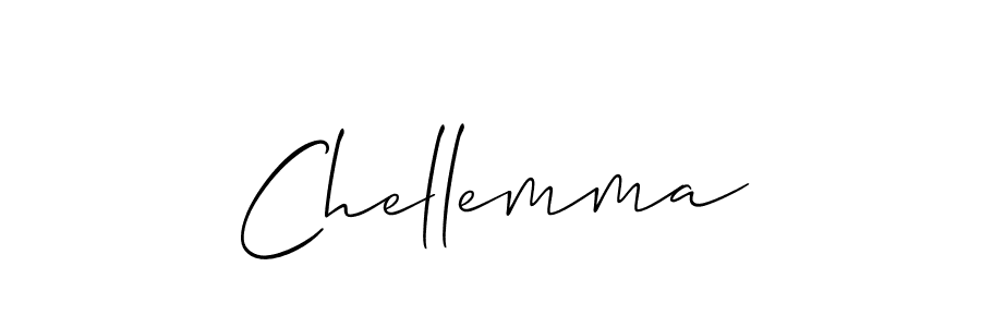 Allison_Script is a professional signature style that is perfect for those who want to add a touch of class to their signature. It is also a great choice for those who want to make their signature more unique. Get Chellemma name to fancy signature for free. Chellemma signature style 2 images and pictures png