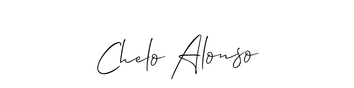 Design your own signature with our free online signature maker. With this signature software, you can create a handwritten (Allison_Script) signature for name Chelo Alonso. Chelo Alonso signature style 2 images and pictures png