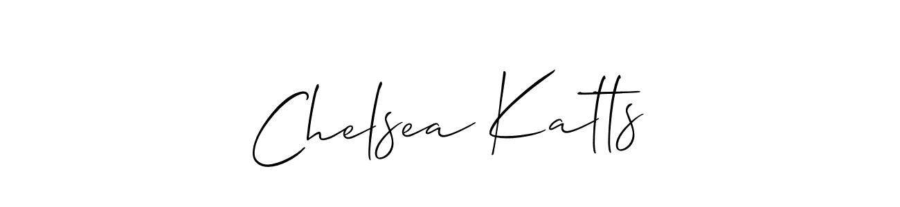 How to make Chelsea Katts name signature. Use Allison_Script style for creating short signs online. This is the latest handwritten sign. Chelsea Katts signature style 2 images and pictures png