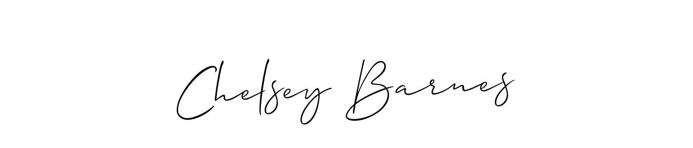 Use a signature maker to create a handwritten signature online. With this signature software, you can design (Allison_Script) your own signature for name Chelsey Barnes. Chelsey Barnes signature style 2 images and pictures png