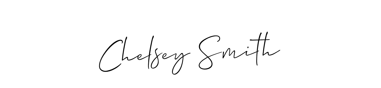 It looks lik you need a new signature style for name Chelsey Smith. Design unique handwritten (Allison_Script) signature with our free signature maker in just a few clicks. Chelsey Smith signature style 2 images and pictures png