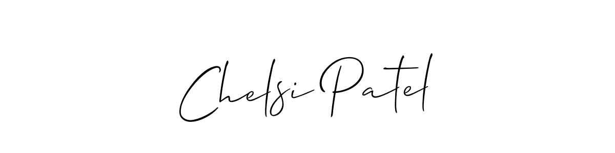 How to make Chelsi Patel signature? Allison_Script is a professional autograph style. Create handwritten signature for Chelsi Patel name. Chelsi Patel signature style 2 images and pictures png