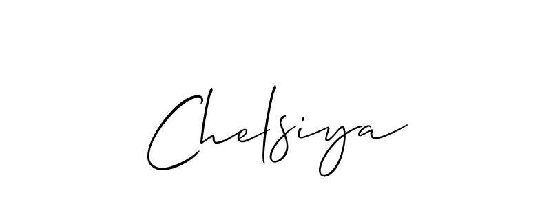You should practise on your own different ways (Allison_Script) to write your name (Chelsiya) in signature. don't let someone else do it for you. Chelsiya signature style 2 images and pictures png