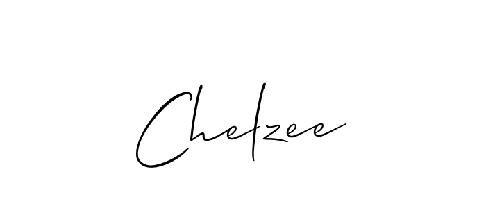 Create a beautiful signature design for name Chelzee. With this signature (Allison_Script) fonts, you can make a handwritten signature for free. Chelzee signature style 2 images and pictures png