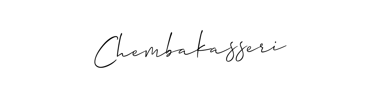 if you are searching for the best signature style for your name Chembakasseri. so please give up your signature search. here we have designed multiple signature styles  using Allison_Script. Chembakasseri signature style 2 images and pictures png