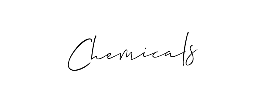 Also You can easily find your signature by using the search form. We will create Chemicals name handwritten signature images for you free of cost using Allison_Script sign style. Chemicals signature style 2 images and pictures png