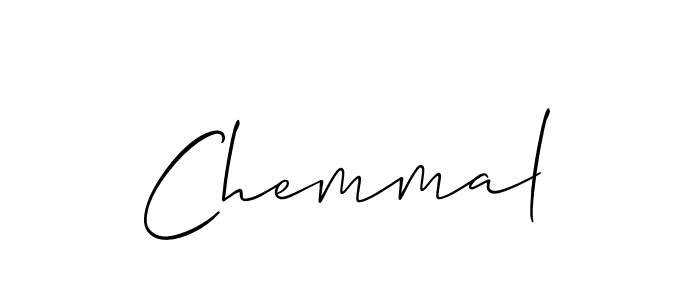 Use a signature maker to create a handwritten signature online. With this signature software, you can design (Allison_Script) your own signature for name Chemmal. Chemmal signature style 2 images and pictures png